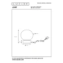 table lamp JORIT round E27 IP20