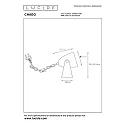 Lucide table lamp CHAGO swivelling, tiltable E14 IP20, grey 