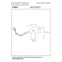 Lucide table lamp CHAGO swivelling, tiltable E14 IP20, pink 