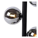 Lucide table lamp TYCHO 2 flames G9 IP20, smoky colour, black 