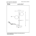 Lucide table lamp TYCHO 2 flames G9 IP20, smoky colour, black 