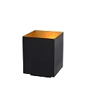 table lamp SUZY square E14 IP20, gold matt, brass, black 