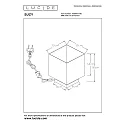 Lucide table lamp SUZY square E14 IP20, gold matt, brass, black 