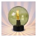 table lamp MONSARAZ round E27 IP20, green, amber