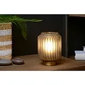 Lucide table lamp SUENO cylindrical E14 IP20, gold matt, grey, mat, brass 