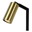 Lucide table lamp SYBIL square GU10 IP20, gold matt, brass, black 