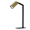 Lucide table lamp SYBIL square GU10 IP20, gold matt, brass, black 