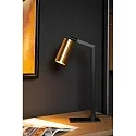 Lucide table lamp SYBIL square GU10 IP20, gold matt, brass, black 