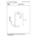 Lucide table lamp SYBIL square GU10 IP20, gold matt, brass, black 