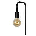 Lucide floor lamp LORIN square E27 IP20, black 