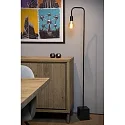 Lucide floor lamp LORIN square E27 IP20, black 