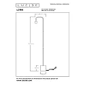 Lucide floor lamp LORIN square E27 IP20, black 