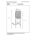 floor lamp MESH cylindrical E27 IP20
