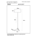 Lucide floor lamp TONDO round E27 IP20, black 