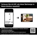 Lucide floor lamp JOANET square E27 IP20, smoky colour, black 