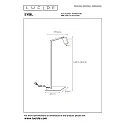 Lucide Stehlleuchte SYBIL, 1xGU10, schwarz