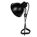 Lucide clamp lamp MOYS swivelling, rotatable, tiltable E27 IP20, black 