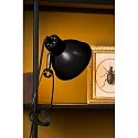 Lucide clamp lamp MOYS swivelling, rotatable, tiltable E27 IP20, black 