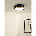 Lucide ceiling luminaire TALOWE LED round IP20, black, white dimmable