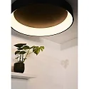 Lucide LED Deckenleuchte TALOWE, Ø 80 cm, 1x80W, 3000K, dimmbar, schwarz