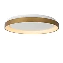 ceiling luminaire VIDAL LED round IP20, gold matt, brass, opal dimmable