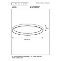ceiling luminaire VIDAL LED round IP20, gold matt, brass, opal dimmable