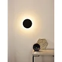Lucide LED Wandleuchte EKLYPS, Ø 15 cm, 1x6W, 3000K, schwarz