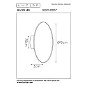 Lucide LED Wandleuchte EKLYPS, Ø 15 cm, 1x6W, 3000K, schwarz