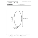 wall luminaire EKLYPS LED round IP20, gold matt, brass 
