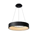 LED Pendelleuchte TALOWE, Ø 60 cm, 1x39W, 3000K, dimmbar, schwarz