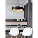 LED Pendelleuchte TALOWE, Ø 60 cm, 1x39W, 3000K, dimmbar, schwarz