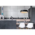 LED Pendelleuchte TALOWE, Ø 60 cm, 1x39W, 3000K, dimmbar, schwarz