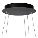 pendant luminaire TRINITI LED round IP20, black, white dimmable