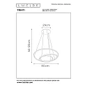 Lucide pendant luminaire TRINITI LED round IP20, white dimmable