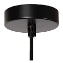 Lucide pendant luminaire MEDINE round E27 IP20, opal, black