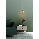 Lucide pendant luminaire MEDINE round E27 IP20, smoky colour, black