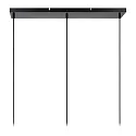 Lucide pendant luminaire MEDINE 3 flames, square E27 IP20, opal, black