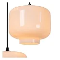 Lucide pendant luminaire MEDINE 3 flames, round E27 IP20, opal, black