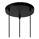 Lucide pendant luminaire MEDINE 3 flames, round E27 IP20, opal, black