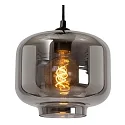 Lucide pendant luminaire MEDINE 3 flames, round E27 IP20, smoky colour, black