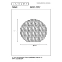 Lucide Tischleuchte PAOLO, Ø 14,5 cm, 1xG9, schwarz