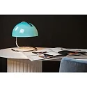 Lucide table lamp CATO E27 IP20, blue, chrome 