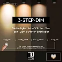 Lucide LED-Akku-Tischleuchte LILY, 3 Leuchten, IP20, Ø 8cm, 3W 2700K 80lm, Touch-Dimmer + USB-C Kabel, Acrylglas, Gold matt / Messing
