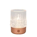 Lucide LED-Akku-Tischleuchte LILY, 3 Leuchten, IP20, Ø 8cm, 3W 2700K 80lm, Touch-Dimmer + USB-C Kabel, Acrylglas, Kupfer matt