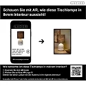 table lamp COSBY round E14 IP20, taupe, white 