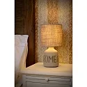 Lucide table lamp COSBY round E14 IP20, grey 