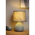 table lamp RAMZI round E14 IP20, grey 