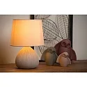 Lucide Tischleuchte RAMZI, Ø 18 cm, 1xE14, beige