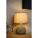 Lucide table lamp RAMZI round E14 IP20, brown 