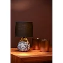table lamp MARMO E14 IP20, black, white 